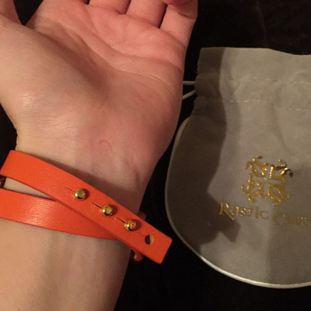 Rustic cuff wrap bracelet - Picture 2 of 3